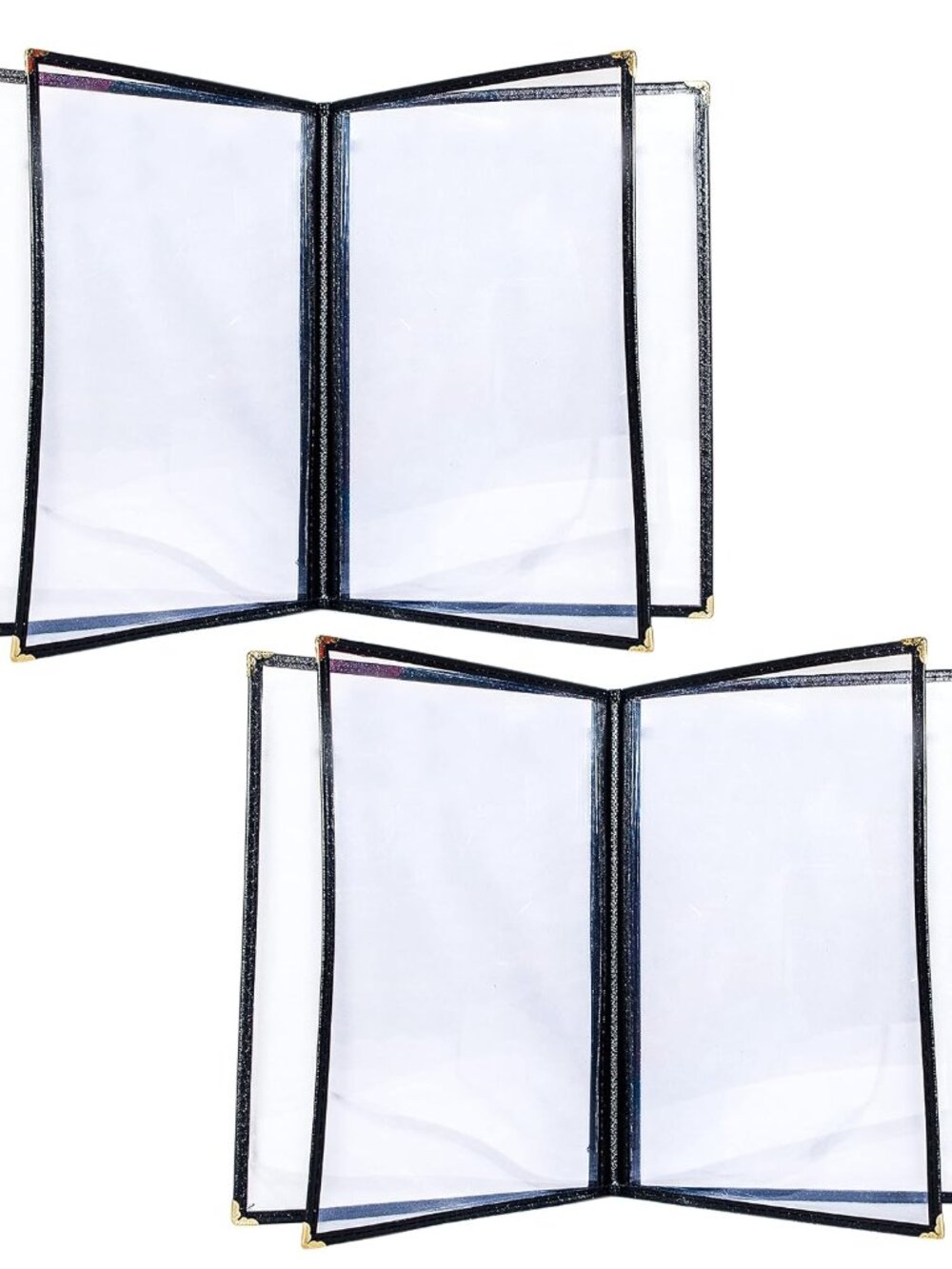 2PCS 8.5 x 11" Menu Covers,4 Page 8 View Restaurant Menu Holders